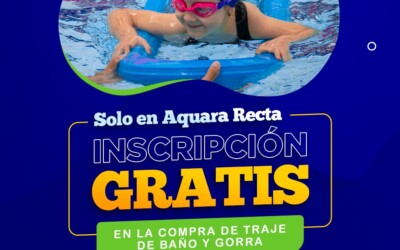 Inscripción gratis en la compra de traje de baño y gorra