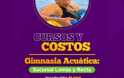 Cursos y costos Gimnasia Acuática