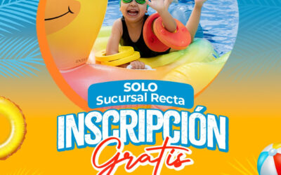 Este verano, Inscripción ¡GRATIS! en la compra de tu traje de baño, SOLO en Sucursal Recta